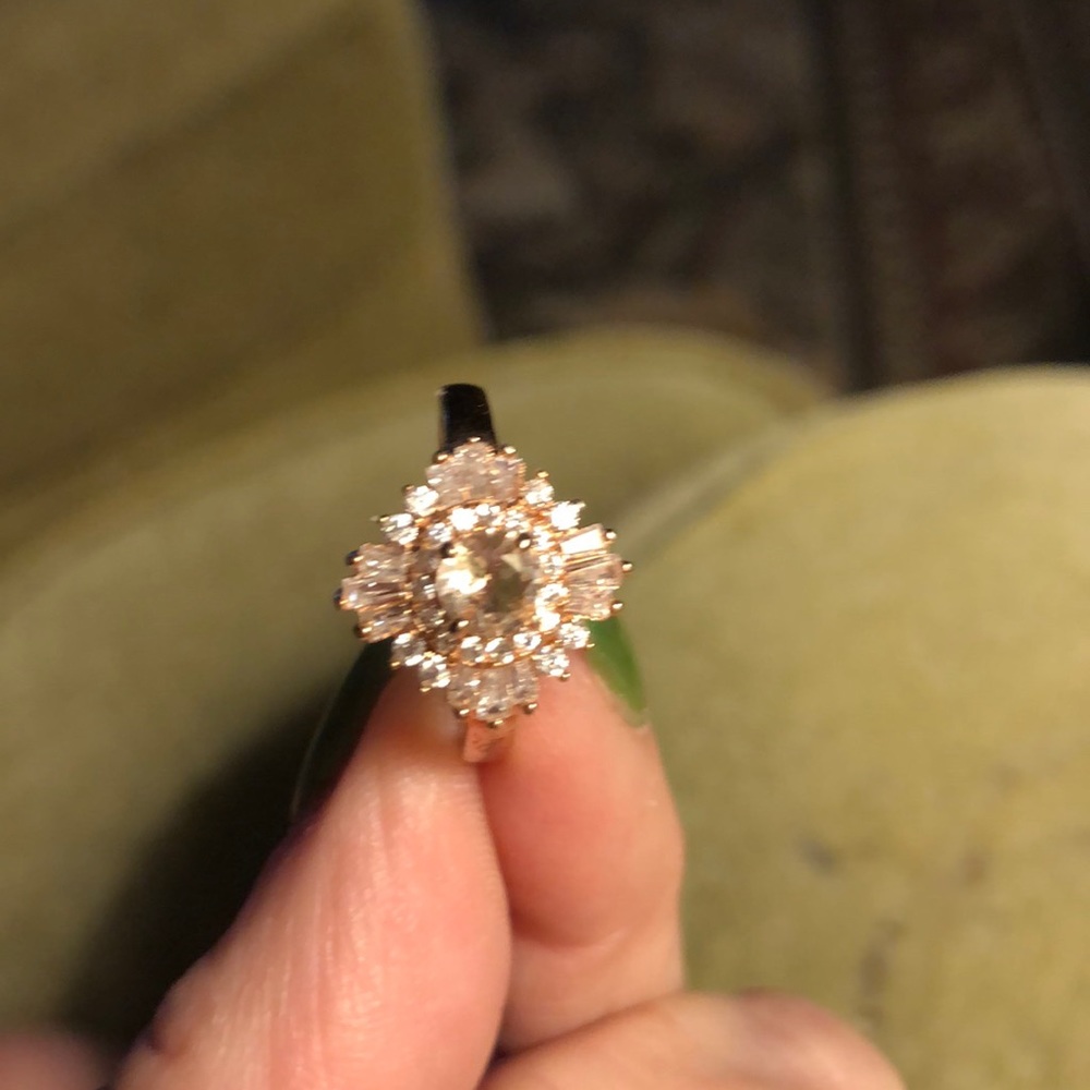 ROSE GOLD OVER SS RING, 7 - Picture 3 of 7